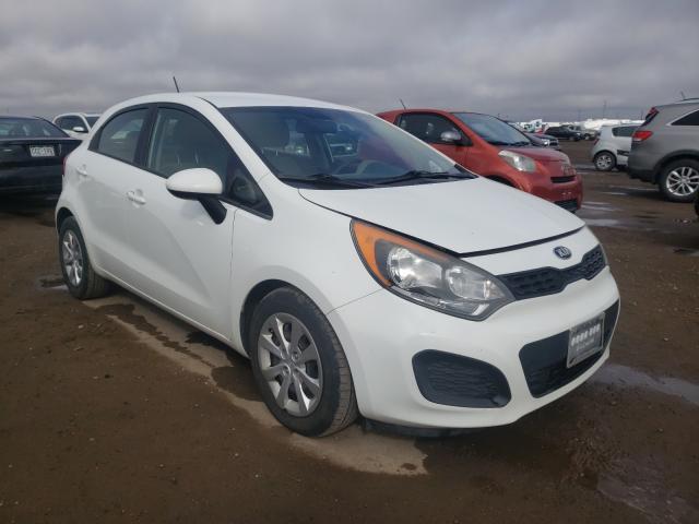 Salvage Car Kia Rio 14 White For Sale In Brighton Co Online Auction Knadm5a34e