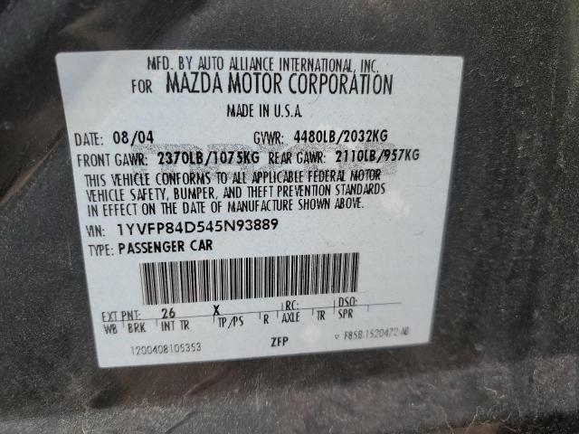 2004 MAZDA 6 S for Sale