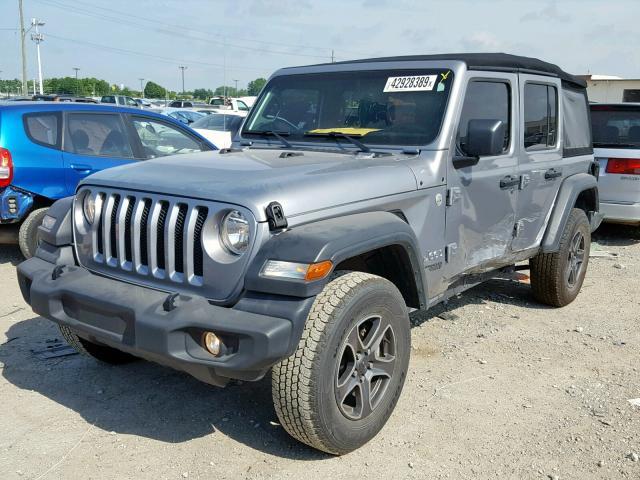 Salvage Car Jeep Wrangler Unlimited 2018 Gray for sale in INDIANAPOLIS ...