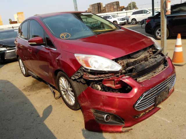 Salvage Car Ford C Max Energi 14 Maroon For Sale In Fresno Ca Online Auction 1fadp5cu7el