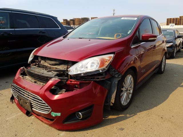 Salvage Car Ford C Max Energi 14 Maroon For Sale In Fresno Ca Online Auction 1fadp5cu7el