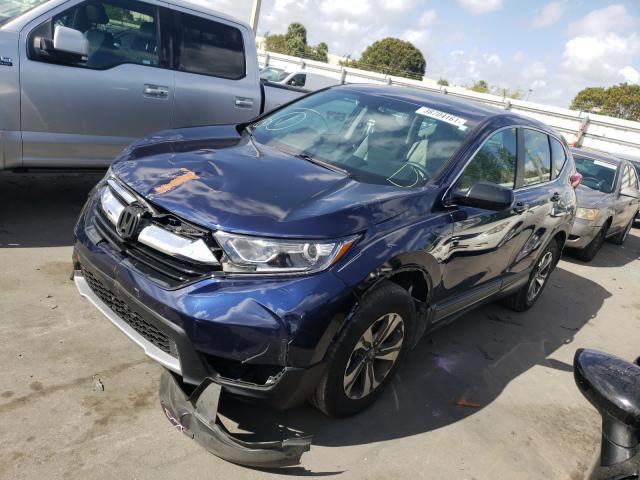 Salvage Car Honda Cr-V Lx 2019 Blue for sale in MIAMI FL online auction