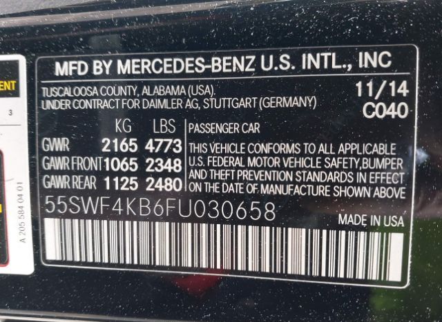 2015 MERCEDES-BENZ C 300 for Sale