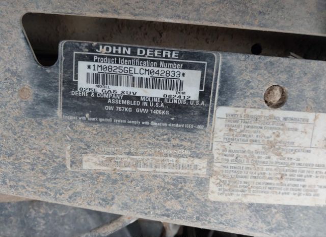 2012 JOHN DEERE GATOR XUV 825I for Sale