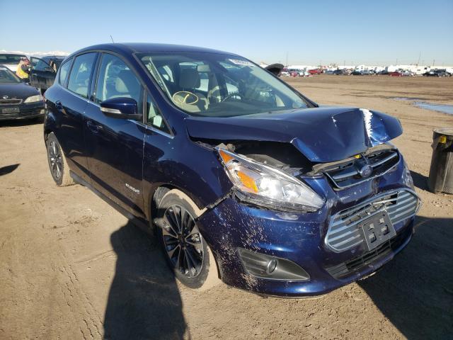 Salvage Car Ford C Max Hybrid 17 Blue For Sale In Brighton Co Online Auction 1fadp5du6hl1184