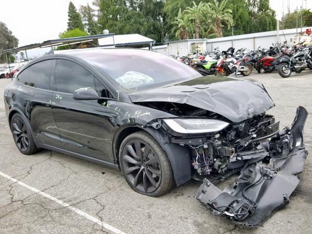 Salvage Car Tesla Model X 2018 Black For Sale In Van Nuys Ca