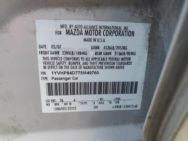 2007 MAZDA 6 S for Sale