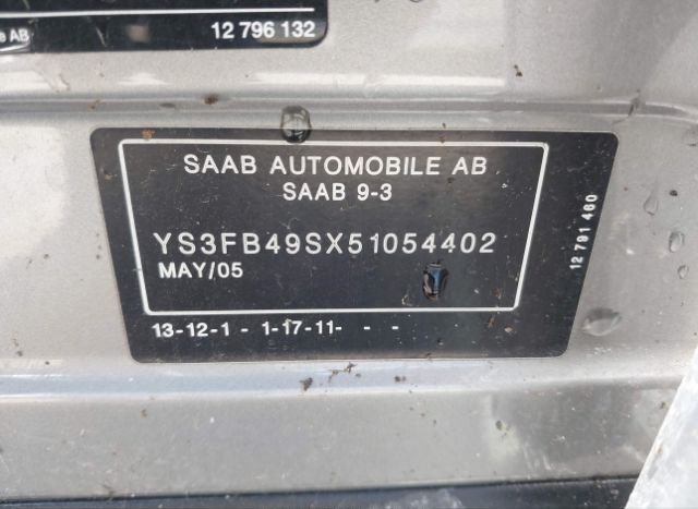 2005 SAAB 9-3 for Sale