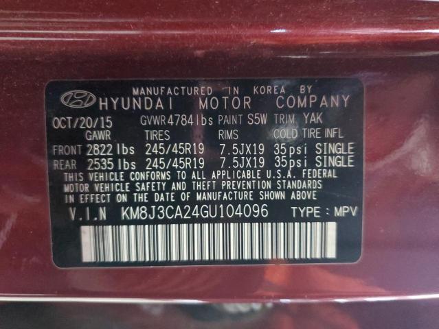 2016 HYUNDAI TUCSON LIMITED for Sale