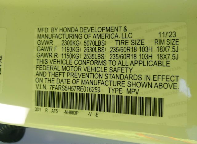 2024 HONDA CR-V HYBRID for Sale