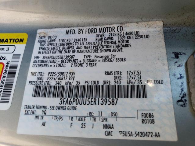 2014 FORD FUSION S HYBRID for Sale