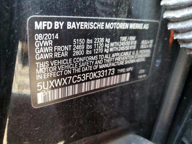 2015 BMW X3 XDRIVE35I for Sale