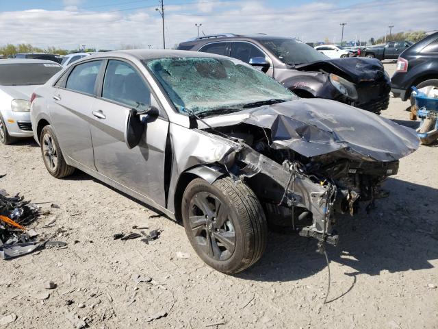 Salvage Car Hyundai Elantra 2021 Gray For Sale In Indianapolis In Online Auction Kmhls4ag3mu103479