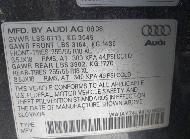2009 AUDI Q7 for Sale