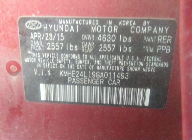 2016 HYUNDAI SONATA HYBRID for Sale