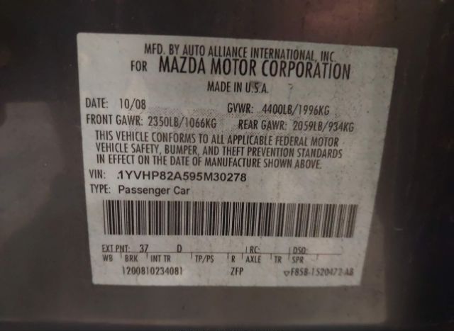 2009 MAZDA MAZDA6 for Sale