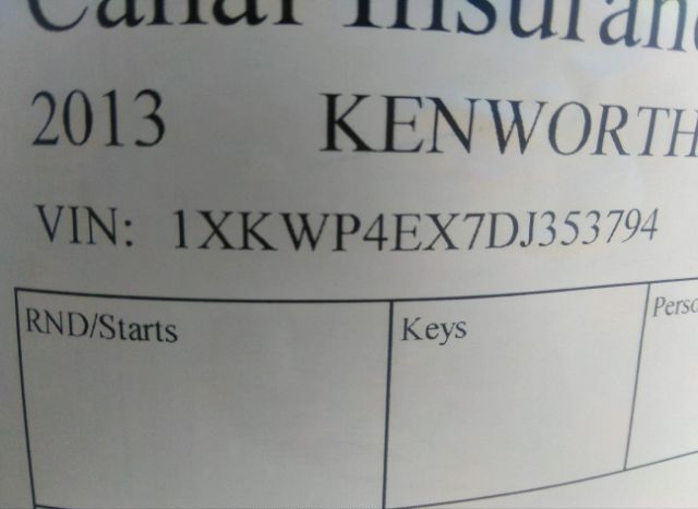 2013 KENWORTH W900 for Sale