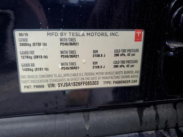 2015 TESLA MODEL S 70D for Sale