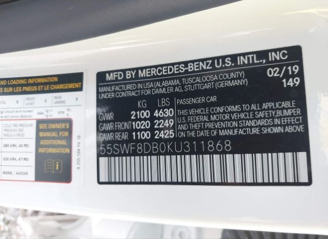 2019 MERCEDES-BENZ C 300 for Sale