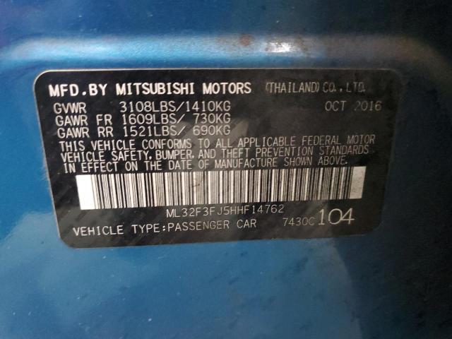 2017 MITSUBISHI MIRAGE G4 ES for Sale