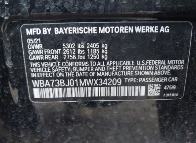 2021 BMW 540I for Sale