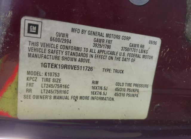 1997 GMC SIERRA 1500 for Sale