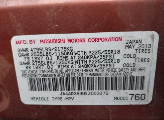 2014 MITSUBISHI OUTLANDER for Sale