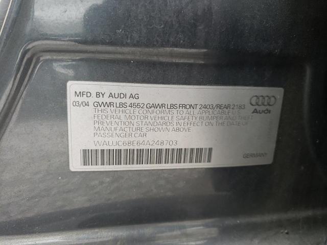 2004 AUDI A4 1.8T for Sale