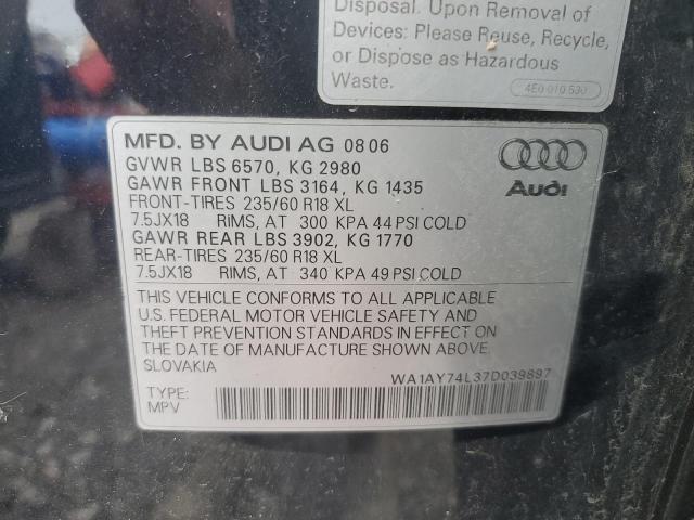 2007 AUDI Q7 3.6 QUATTRO for Sale