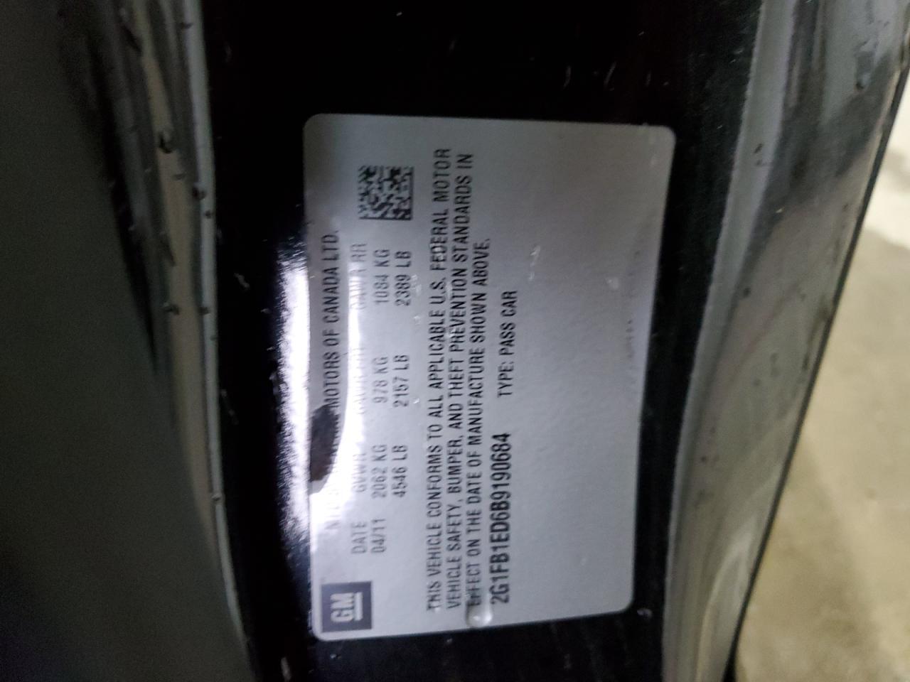 2011 CHEVROLET CAMARO for Sale