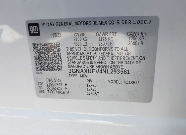 2022 CHEVROLET EQUINOX for Sale