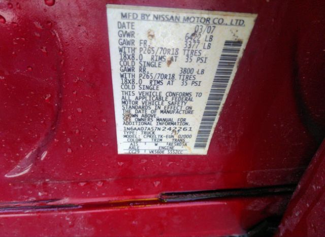 2007 NISSAN TITAN for Sale