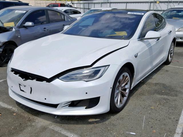 Salvage Car Tesla Model S 2016 White For Sale In Rancho