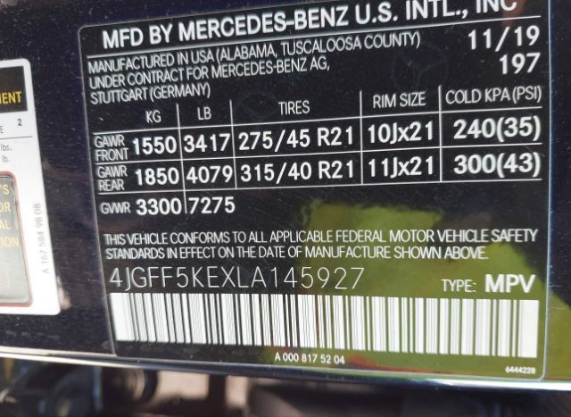 2020 MERCEDES-BENZ GLS 450 for Sale