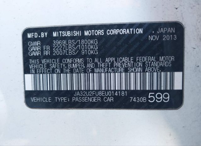 2014 MITSUBISHI LANCER for Sale