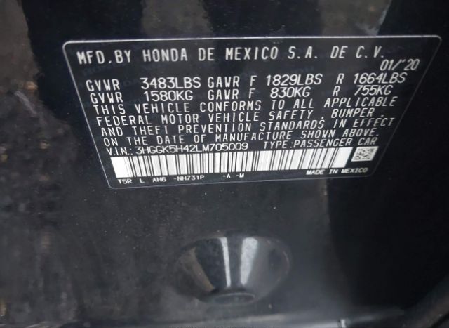 2020 HONDA FIT for Sale
