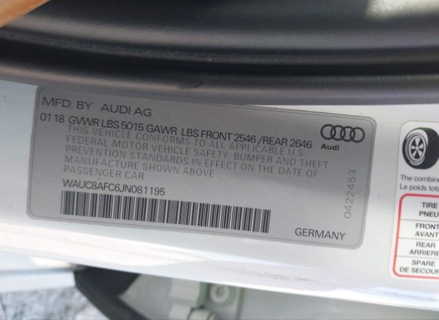 2018 AUDI A6 for Sale