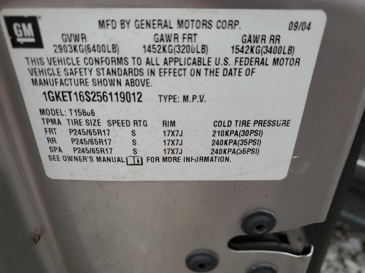 2005 GMC ENVOY XL for Sale