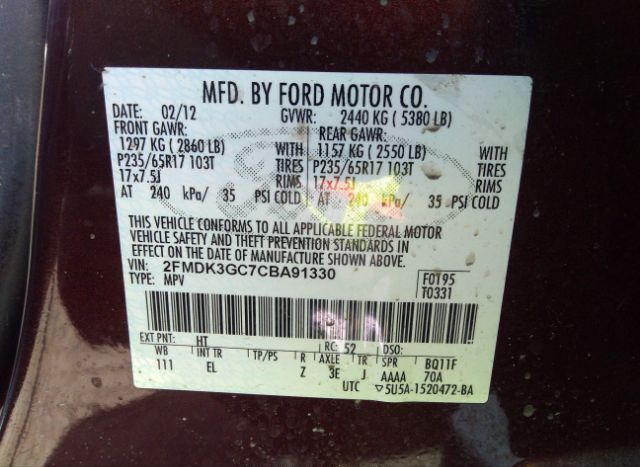 2012 FORD EDGE for Sale