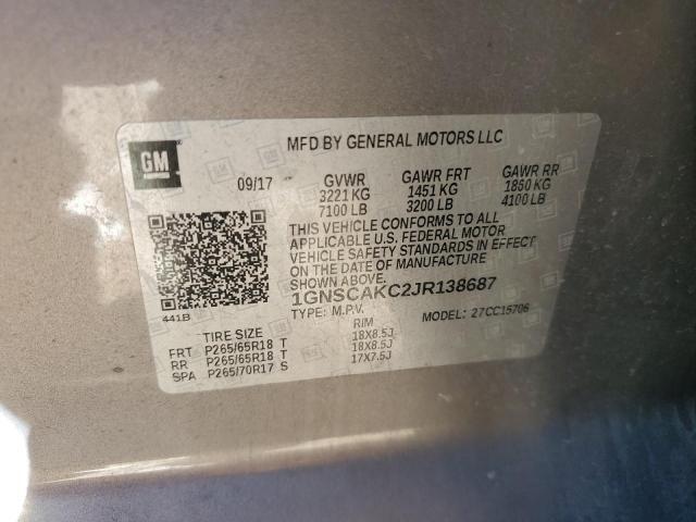 2018 CHEVROLET TAHOE C1500  LS for Sale