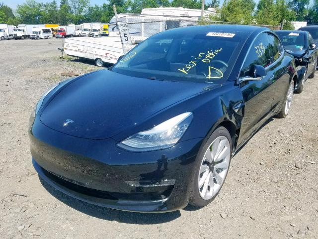 Salvage Car Tesla Model 3 2019 Black For Sale In Pennsburg