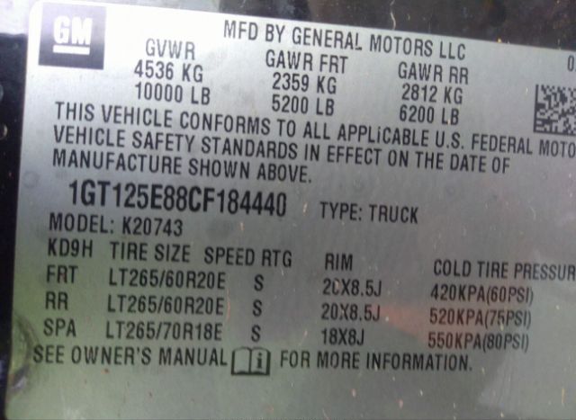 2012 GMC SIERRA 2500HD for Sale