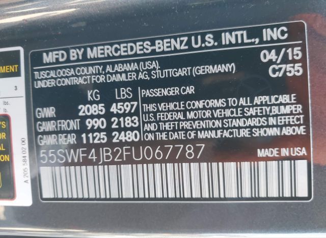 2015 MERCEDES-BENZ C 300 for Sale