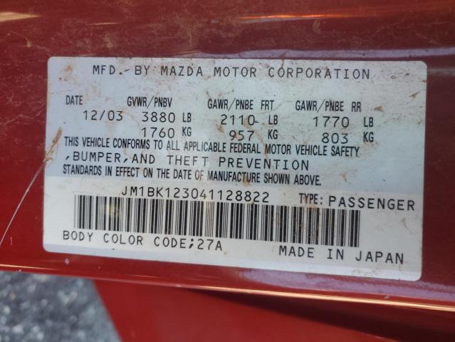 2004 MAZDA 3 S for Sale