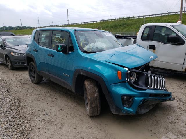 Auction Ended Salvage Car Jeep Renegade 21 Blue Is Sold In Northfield Oh Vin Zacnjdab8mp