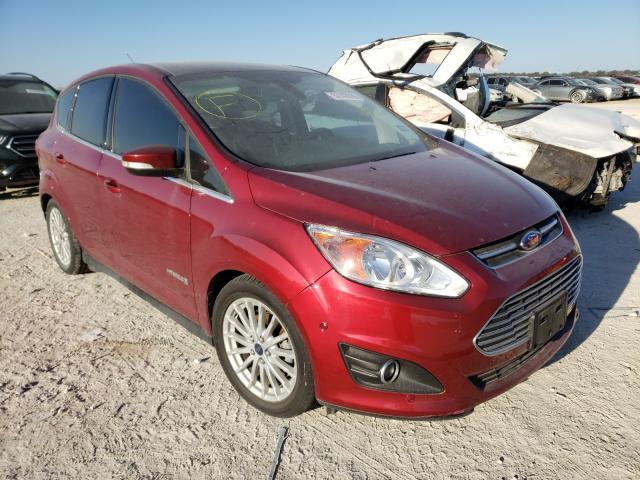 Salvage Car Ford C Max Hybrid 15 Red For Sale In New Braunfels Tx Online Auction 1fadp5bu8fl1155