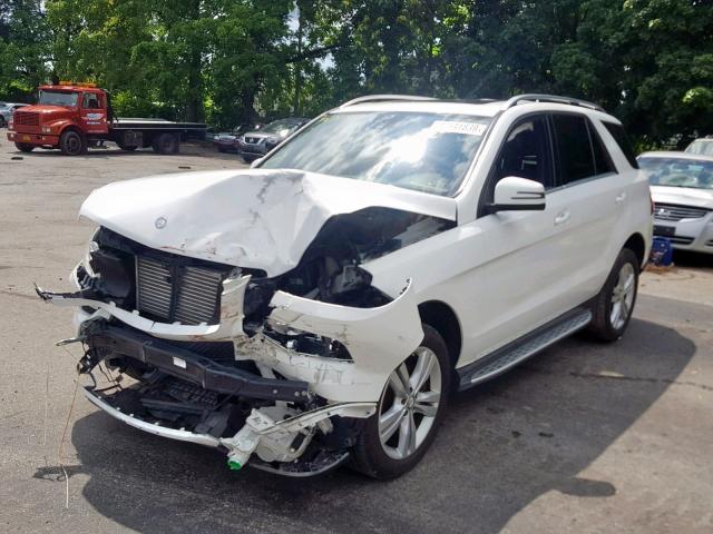 Salvage Car Mercedes Benz M Class 2014 White For Sale In