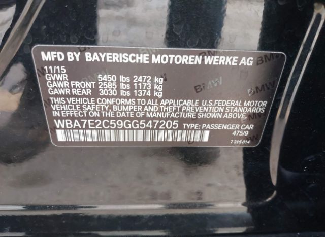 2016 BMW 740I for Sale