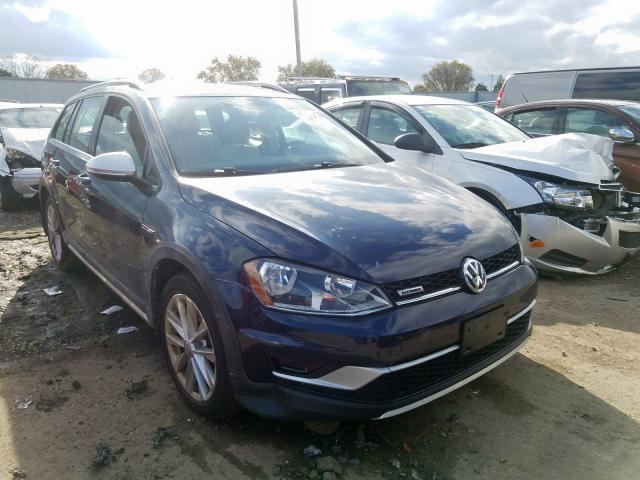 2017 Volkswagen Golf Alltrack Tsi Sel >> Salvage Car Volkswagen Golf Alltrack 2017 Blue For Sale In 2017 Volkswagen Golf Alltrack Tsi Sel >> Salvage Car Volkswagen Golf Alltrack 2017 Blue For Sale In