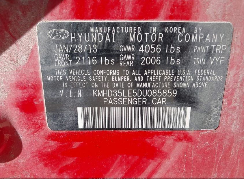 2013 HYUNDAI ELANTRA GT for Sale